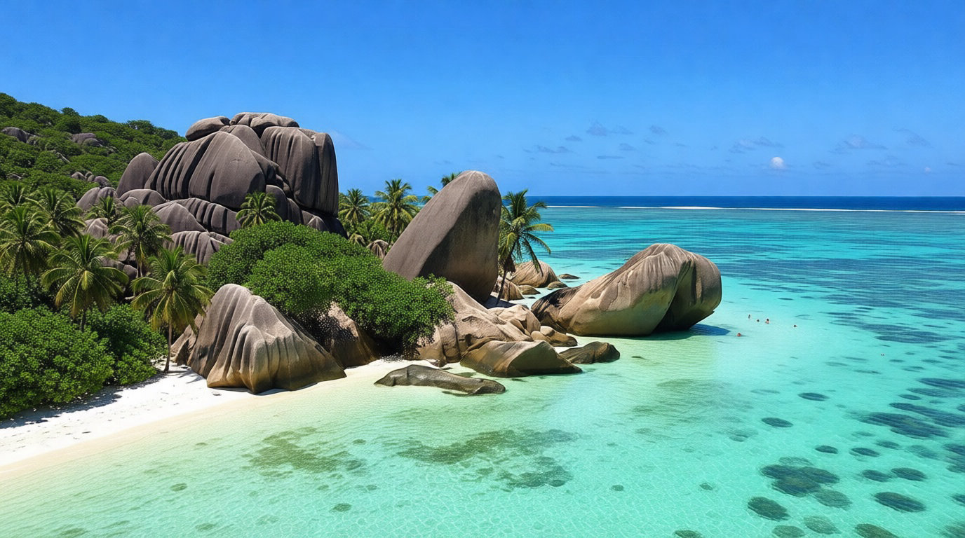 Anse Source d'Argent aux Seychelles pour un voyage solo balnéaire
