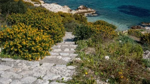 Paysage et point de repère pour Visiter Otranto en solo, vieille ville, plages et accès