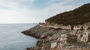 Paysage et point de repère pour Road trip en Croatie en solo, itinéraire, ferries et budget